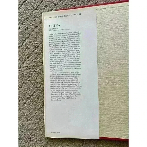 CHINA by Hiroji Kubota Hardcover Book with Paper Cover Great Condition - Picture 2 of 7